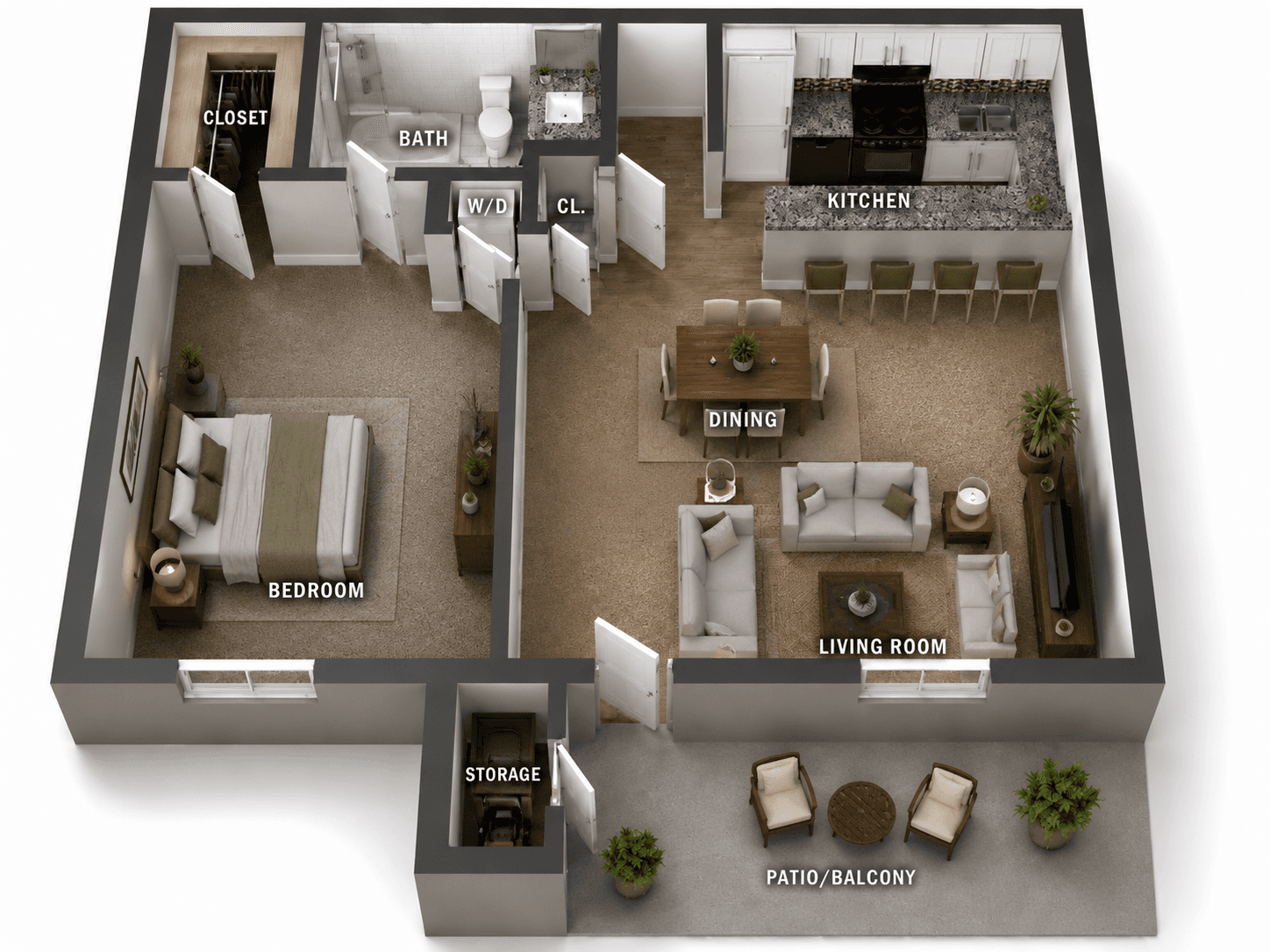 Model 1 1 Bedroom